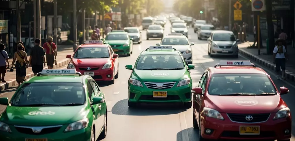 taksi grab di thailand